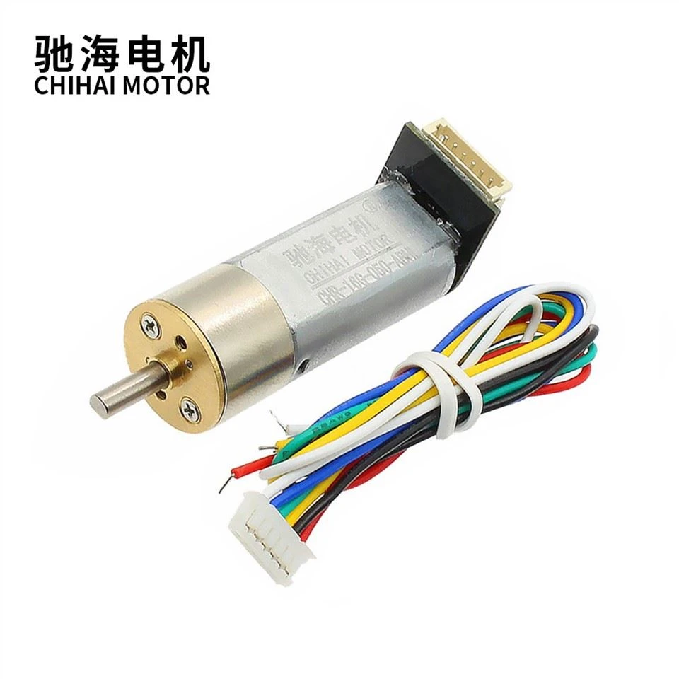 DC 6V 12V 7PPR Encoder Low Speed Gear Motor With Encoder